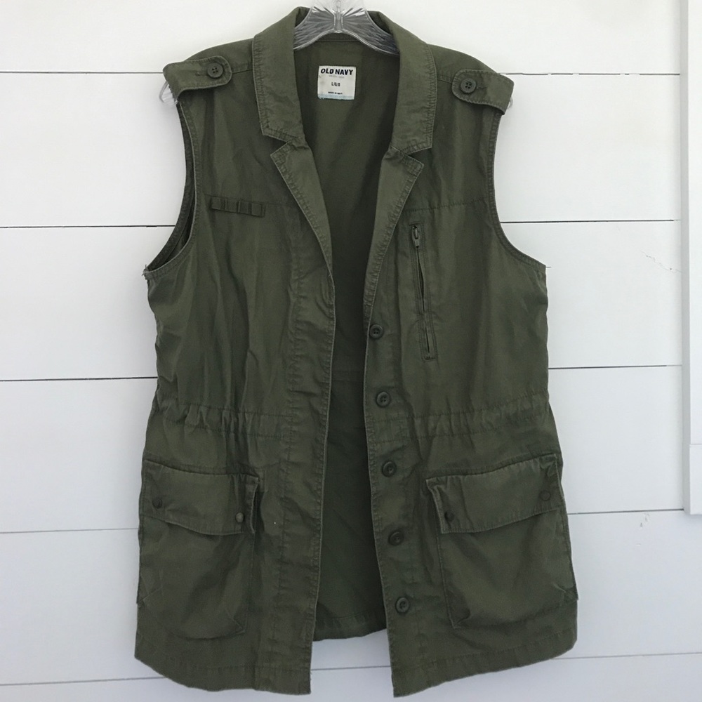 Old Navy Green Utility Vest
